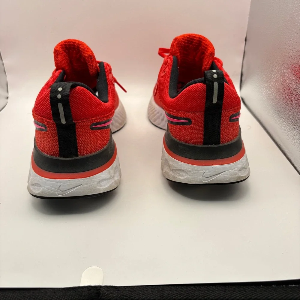 Nike React Infinity Run Flyknit 2 Womens 8 Chile Red Black DM8073-600 Running